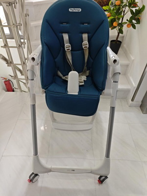 Παιδικό καρεκλάκι φαγητού Peg Perego Prima Pappa Follow σαν καινούργιο, petrol χρώμα