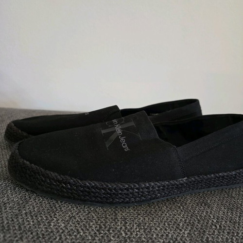 Calvin Klein men's black espadrilles like new, size 44
