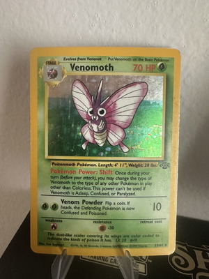 Pokemon Venomoth Holo Rare Vintage Card like new