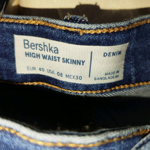 Bershka women's jeans used, size L, blue