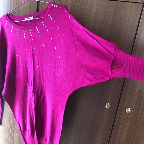 DKNY thin sweater new, pink, size XL