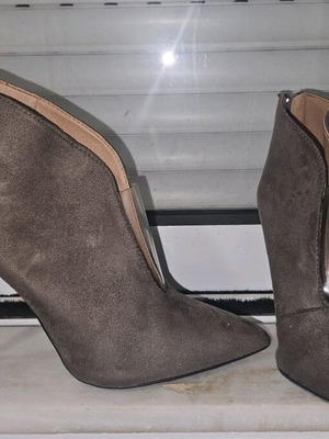 Ankle boots high stiletto size 37 new, grey