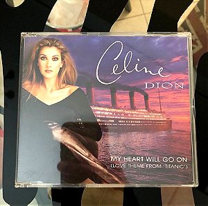 CELINE DION MY HEART WILL GO ON  CD SINGLE used in excellent condition