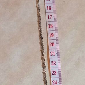 Necklace 70cm silver in beautiful design new