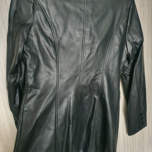 Vegan leather jacket new, black, size S