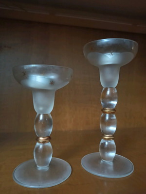 Candlesticks like new, set of 2 different sizes