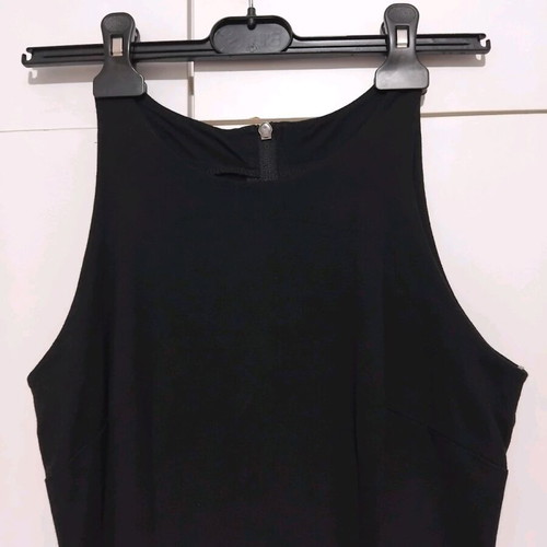 Black elastic dress knee-length size Medium like new