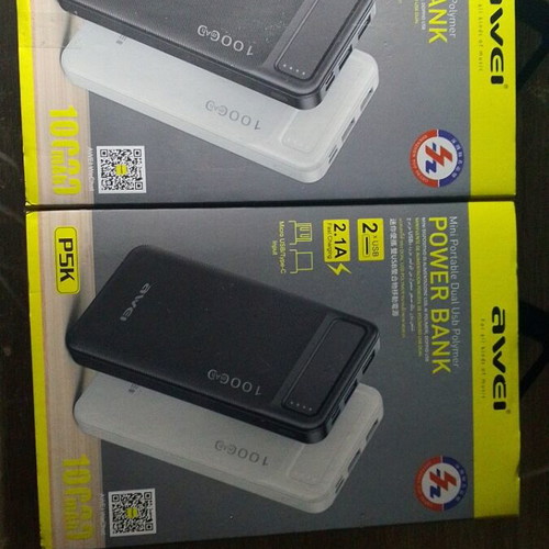 Power bank 10000mAh black Awei new
