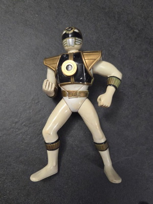 Mighty Morphin Power Rangers White Ranger figure 19cm used