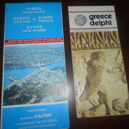 EOT travel maps used, pack of 17, decades 60s and 70s