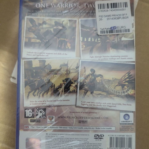 Prince of Persia The Two Thrones PlayStation 2 game new