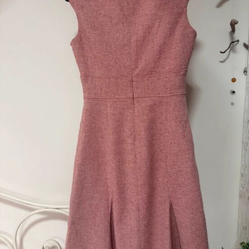 Club Monaco pink dress used, size S/XS, wool and silk blend