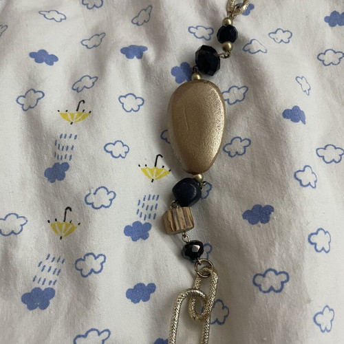 Vintage necklace like new, beige and brown