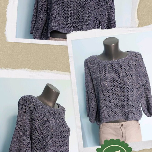 Stradivarius melange cotton pullover used, universal size