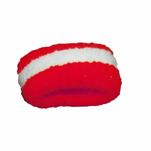 Thick hair tie new, red/white