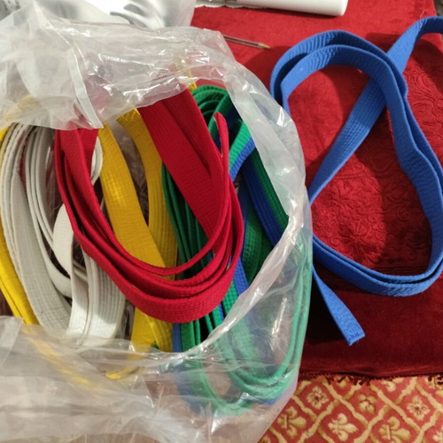 Karate, judo and taekwondo belts like new, set of 6