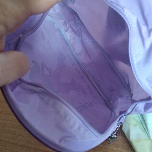 Girls' bag new, backpack, purple with child design