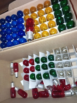 Light bulbs 95 pieces 240v 3-5w new