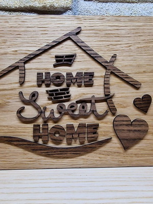 Wooden Home Sweet Home sign new, wall decoration