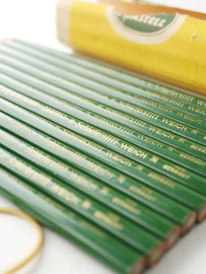 Vintage μολύβια A.W. Faber Castell Schieferstift Weich128 πακέτο 12 καινούργια