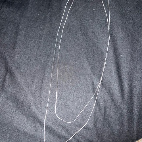 Set of stainless steel necklaces new, 60cm and 50cm, silver