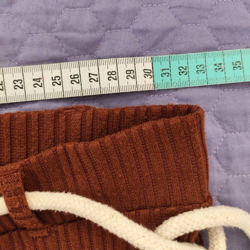 Brown ribbed pants Bershka like new, size S