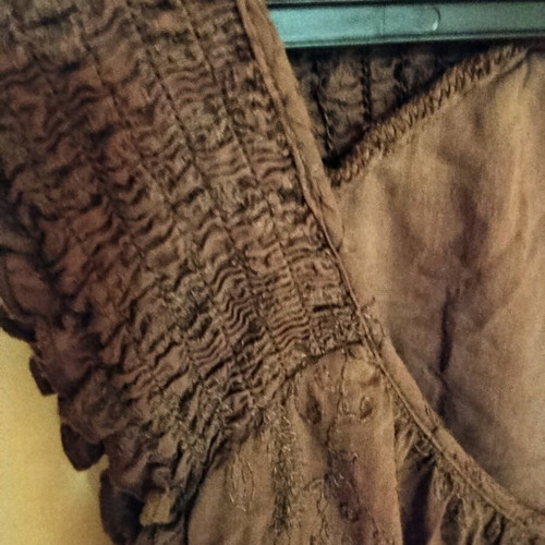 S.Oliver Midi Dress like new chocolate color with textured details