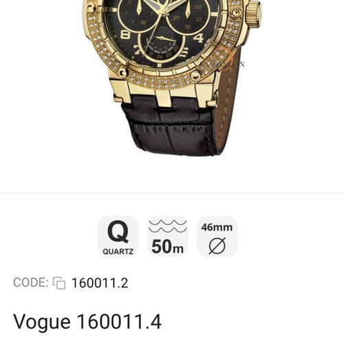 Vogue women's watch like new with genuine leather strap