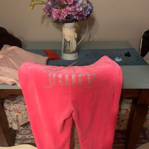 Juicy Couture velour tracksuit pink like new, size XL-XXL
