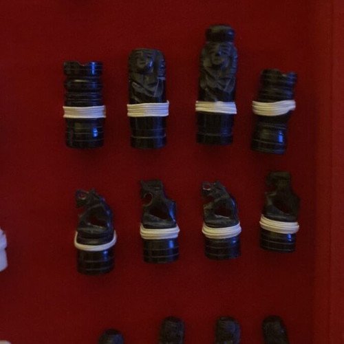 Onyx chess set new in velvet case