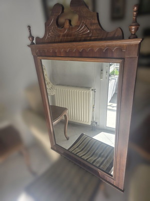 Mirror with solid wood frame like new, 107x67 cm