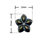  Μεταλλικά διακοσμητικά καρφιά αντικέ πεταλούδα 23x23 mm