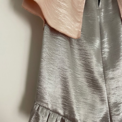 BSB metallic one-piece romper used, grey and pink