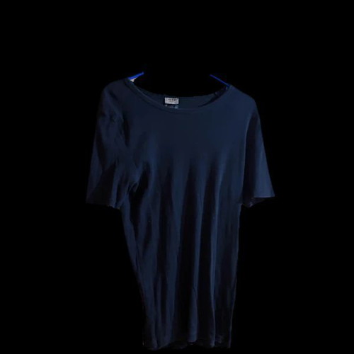Livergy men's slim fit T-shirt black ribbed used, size M