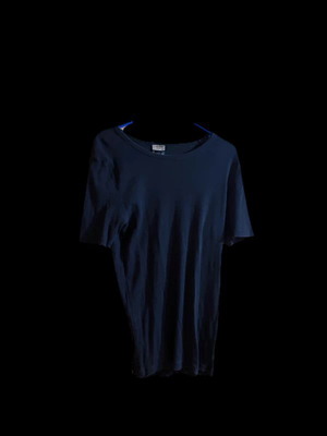 Livergy men's slim fit T-shirt black ribbed used, size M