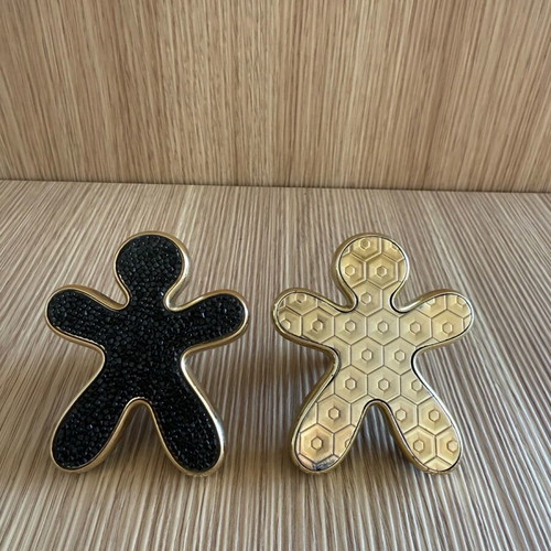 Mr & Mrs Fragrance car air fresheners with Swarovski and gold, like new, set of 2