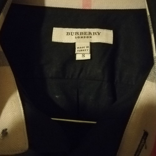Burberry black shirt like new with checkered details