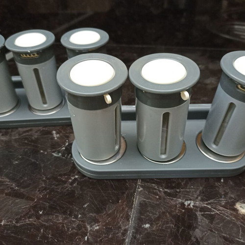 Spice jars used, set of 6 with magnetic bases