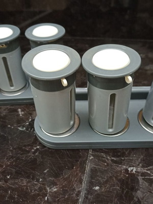 Spice jars used, set of 6 with magnetic bases