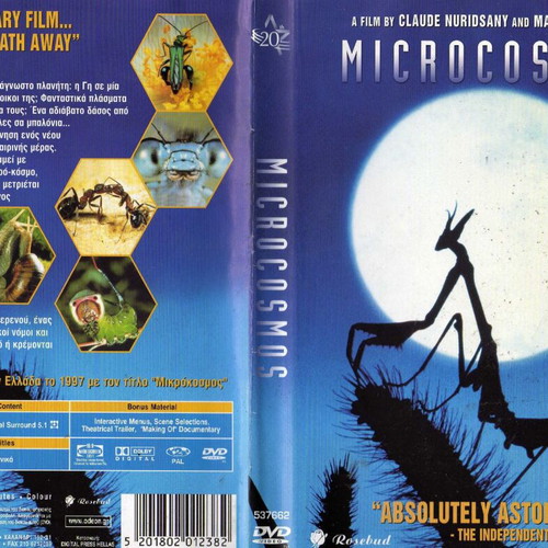 Microcosmos DVD used, documentary with subtitles