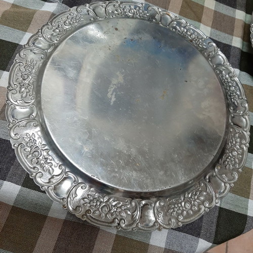 Antique serving trays used, set of 3