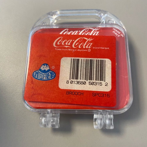 Collectible Coca Cola Jewelry Collection pin new, made in Italy