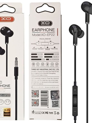 XO EP22 3.5mm Handsfree Black made to order