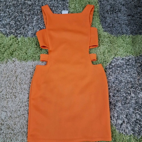 miss selfridge orange dress Miss Selfridge satin back detail maxi slip dress in orange