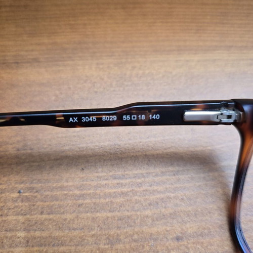 Armani Exchange AX3045 8029 glasses frame like new, brown