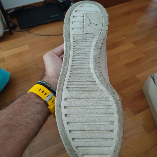 Puma sneakers size 46, white with grey detail