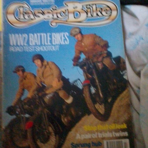Classic Bike magazine used, February 1990 issue with WW2 battle bikes