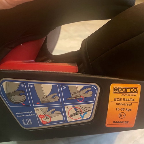 Sparco Child Car Seat F700i IsoFix 15-36kg like new, grey