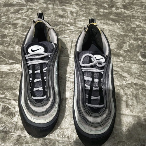 Nike Air Max 97 athletic shoes used, size 42, black and white