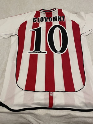 Φανέλα Ολυμπιακού Giovanni σεζόν 2001-2002 μεταχειρισμένη, μέγεθος XL